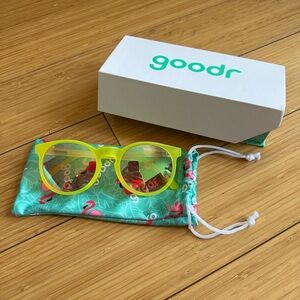 NEVER WORN Goodr Neon Yellow Sunglasses